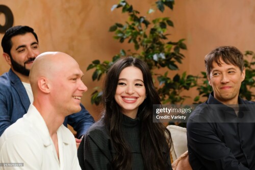 Vache Tovmasyan, Yura Borisov, Mikey Madison and Sean Baker at the Variety TIFF Studio during the Toronto International Film Festival 2024 on September 8, 2024 in Toronto, Canada. (Photo by Michelle Quance/Variety via Getty Images)