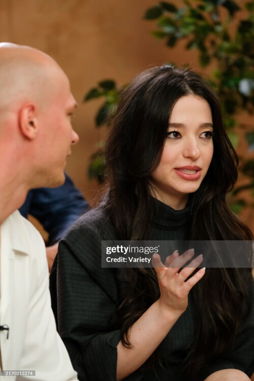 Yura Borisov and Mikey Madison at the Variety TIFF Studio during the Toronto International Film Festival 2024 on September 8, 2024 in Toronto, Canada. (Photo by Michelle Quance/Variety via Getty Images)