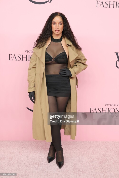 NEW YORK, NEW YORK - OCTOBER 15: Dascha Polanco attends the Victoria's Secret Fashion Show on October 15, 2025 in New York City. (Photo by Dia Dipasupil/Getty Images)