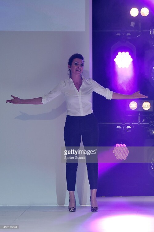A model walks the runway at the Target show during Mercedes-Benz Fashion Festival Sydney at Sydney Town Hall on September 27, 2014 in Sydney, Australia.