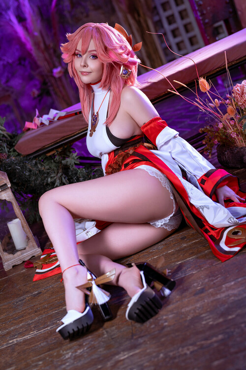 yae miko by disharmonica df7og2k