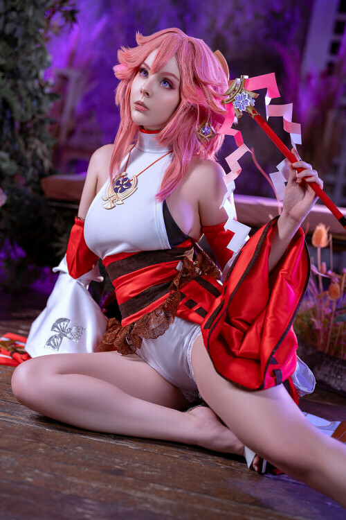 yae miko by disharmonica df7og2v