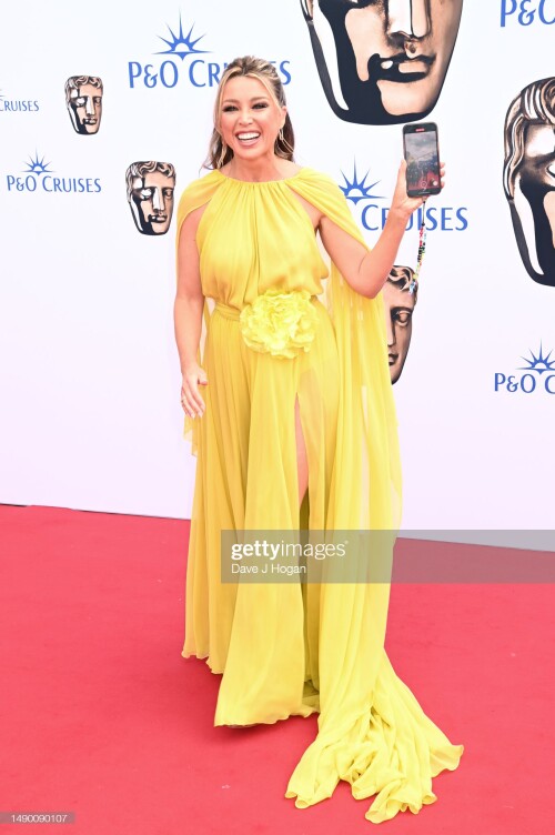 LONDON, ENGLAND - MAY 14: Dannii Minogue attends the 2023 BAFTA Television Awards with P&O Cruises at The Royal Festival Hall on May 14, 2023 in London, England. (Photo by Dave J Hogan/Getty Images)