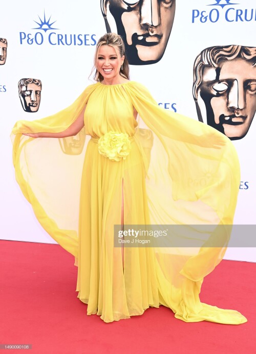 LONDON, ENGLAND - MAY 14: Dannii Minogue attends the 2023 BAFTA Television Awards with P&O Cruises at The Royal Festival Hall on May 14, 2023 in London, England. (Photo by Dave J Hogan/Getty Images)