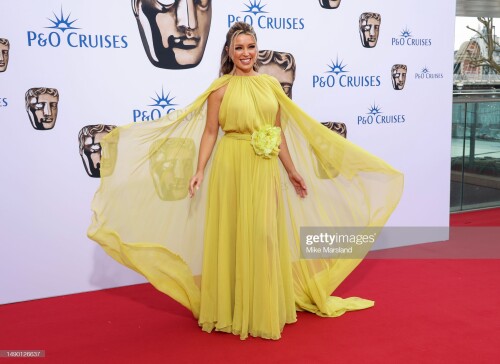 LONDON, ENGLAND - MAY 14: Dannii Minogue attends the BAFTA Television Awards with P&O Cruises 2023 at The Royal Festival Hall on May 14, 2023 in London, England. (Photo by Mike Marsland/WireImage)