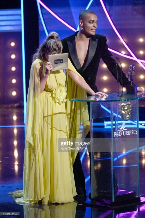 LONDON, ENGLAND - MAY 14: Danni Minogue and Layton Williams present the Comedy Entertainment Programme Award at the 2023 BAFTA Television Awards with P&O Cruises, held at the Royal Festival Hall on May 14, 2023 in London, England. (Photo by Kate Green/BAFTA/Getty Images for BAFTA)